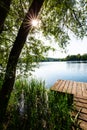 Circular route on WeÃÅ¸linger lake, summer time